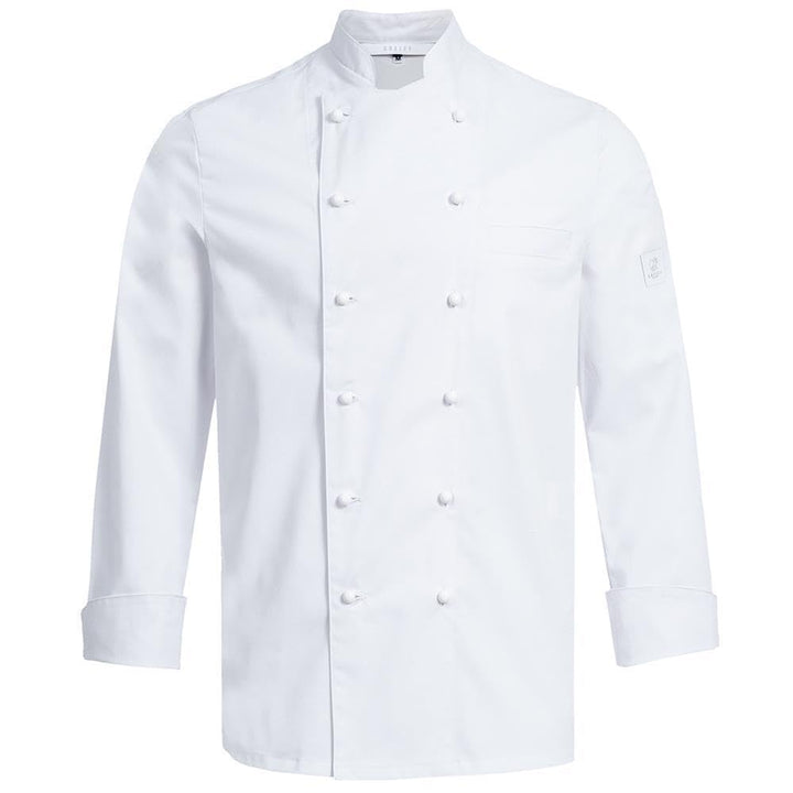 Greiff Gastro Moda Cuisine Herren Premium-Kochjacke Regular-Fit XS Weiss, XS Weiß