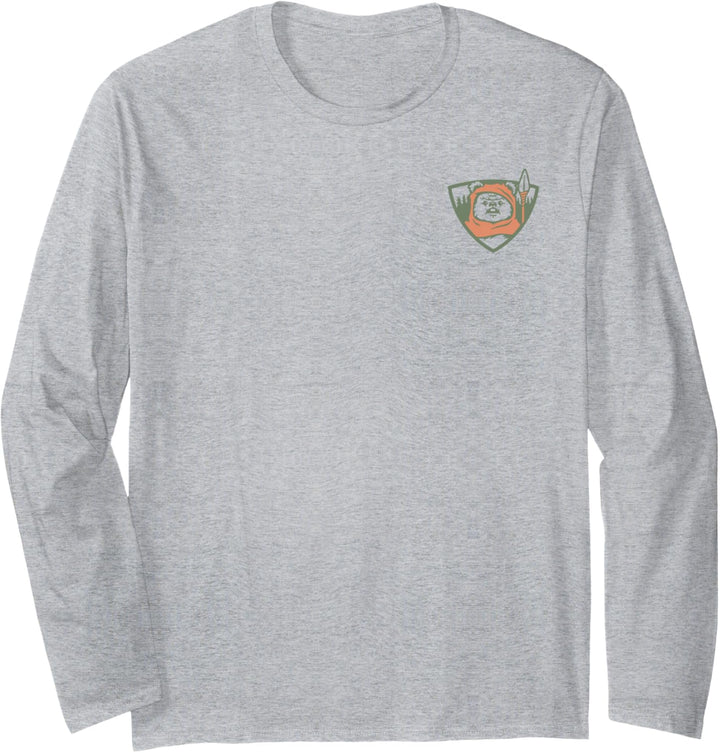 Star Wars Ewok Park Ranger Endor Forest Front & Back Langarmshirt