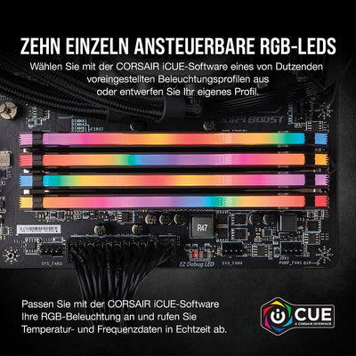 Corsair Vengeance RGB Pro 32GB (4x8GB) 3600MHz C18 - schwarz 4 x 8 GB, 4 x 8 GB