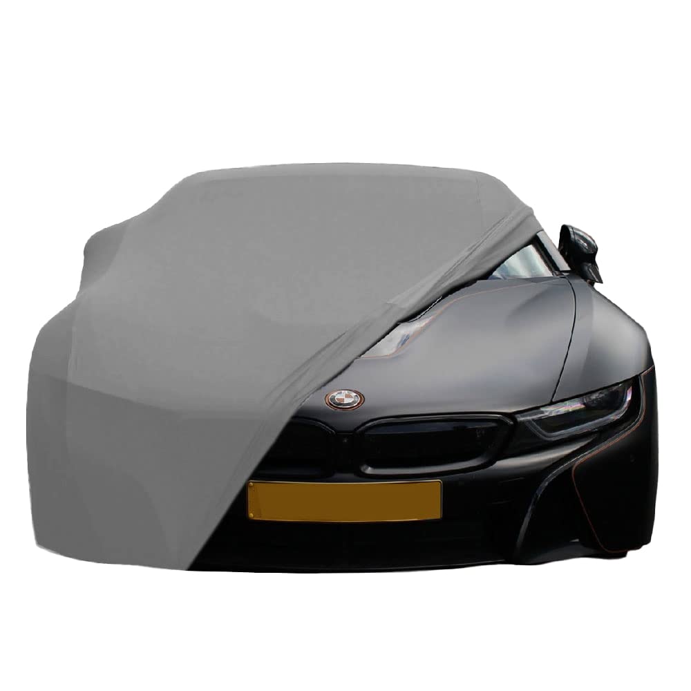 Indoor Autoabdeckung kompatibel mit BMW I8 SUPER Soft Stretch