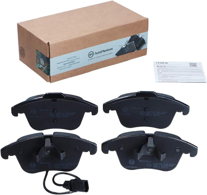 AutoMentum AM24705.2 Bremsbelagsatz 4-teilig für AUDI A4 AVANT (8K5 B8) 2007-2015 Vorderachse und an