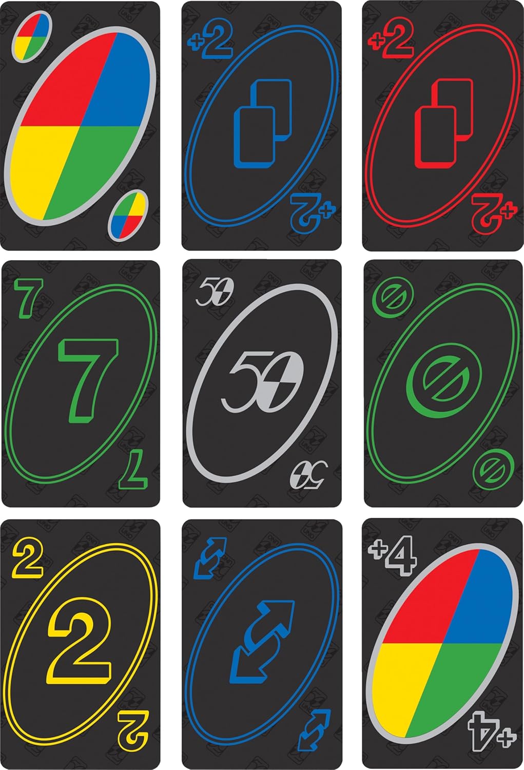 Mattel Games GXJ94 - UNO 50. Jubiläum Premium Kartenspiel, Spielzeug ab 7 Jahren, Premium