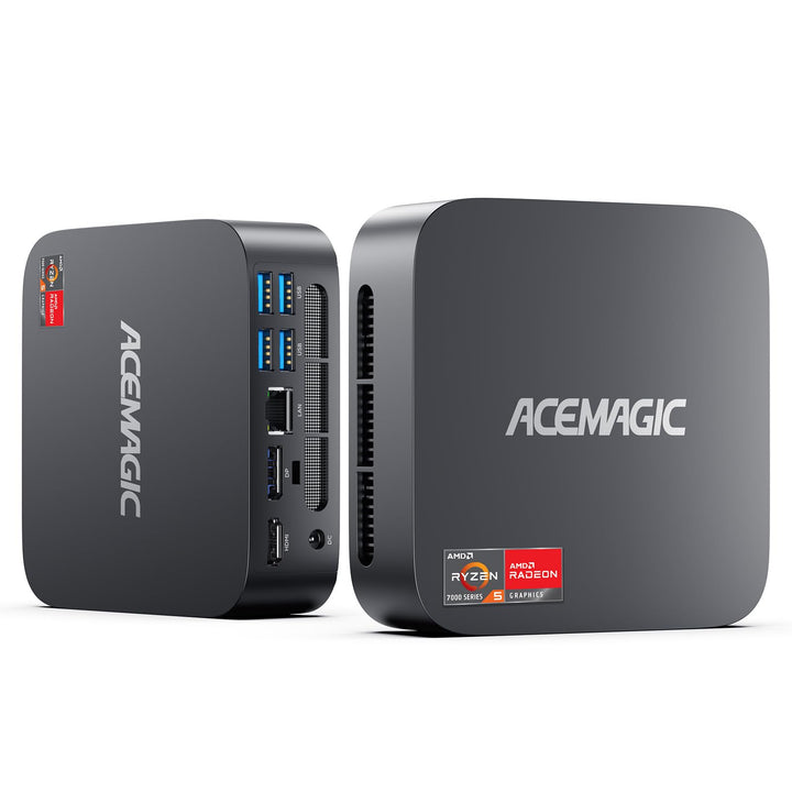 ACEMAGIC K1 Mini PC, AMD Ryzen 5 7430U (Äquivalent zu 5850U, 6C/12T, Bis zu 4.3Ghz),16GB DDR4 512GB