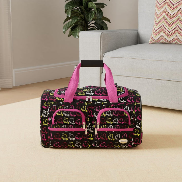 Rockland Melbourne Hardside erweiterbares Gepäck mit Rollen, Herz1, 22" 55,9 cm (22 zoll) Herz1, 55,