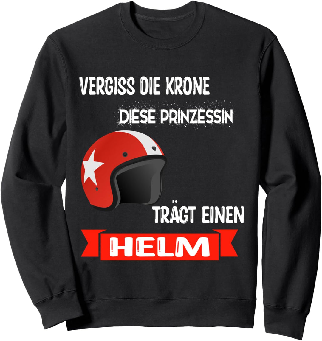 Motorrad Fahrerin- Frau Bikerin - Motorradfahrerin witziges Sweatshirt