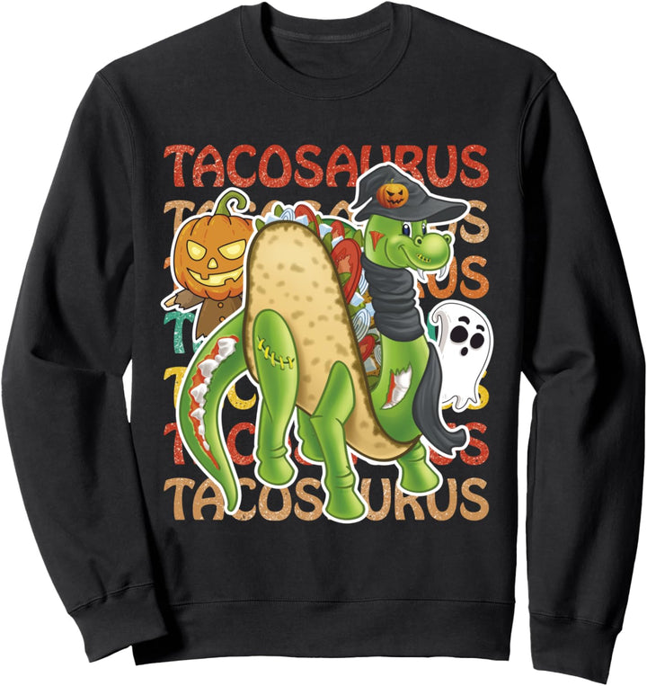 Lustiges Halloween Tacosaurus Geschenk | Dinosaurier Kostüm Sweatshirt