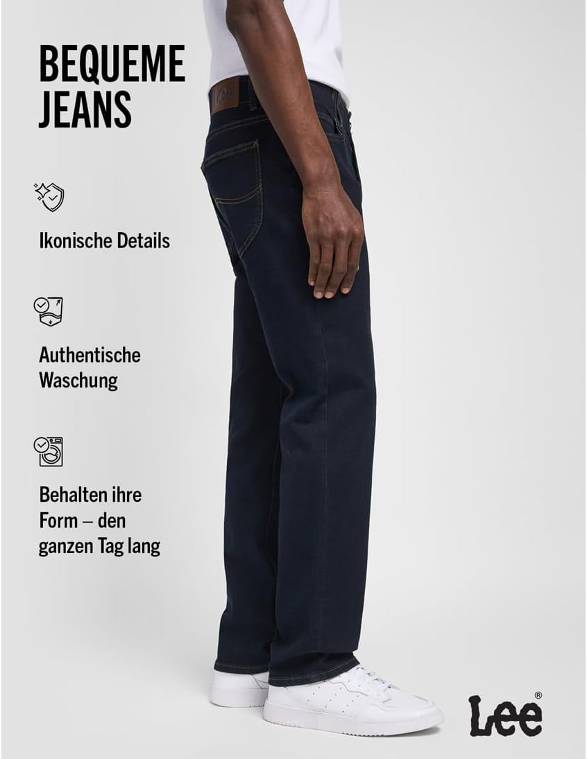 Lee Herren Jeans Straight Fit MVP 30W / 32L Rinse, 30W / 32L Rinse