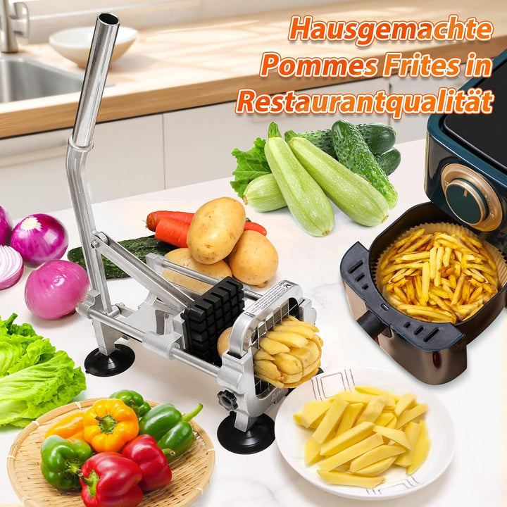 Anatole Pommesschneider Professioneller mit 13mm Klinge aus Edelstahl Kartoffelschneider Pommes Frit