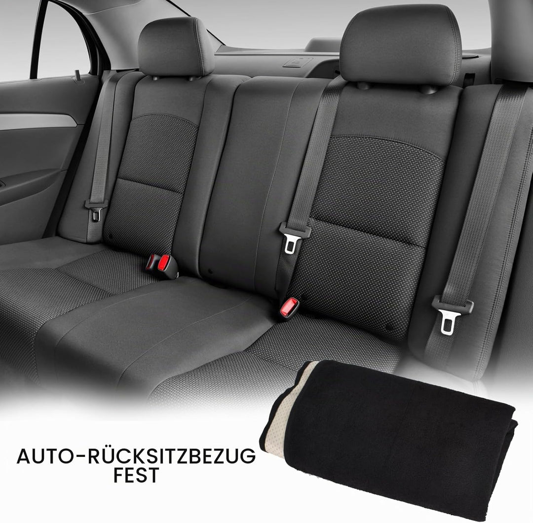 Naapesi Sitzschoner für Autositze, Autositzbezüge Universal Polyester, Schwarz Autositzbezüge Vorder