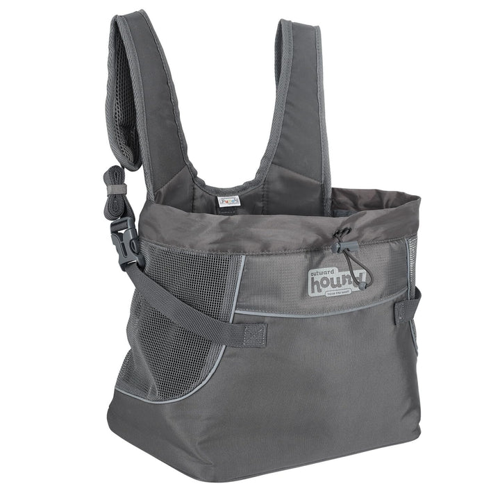 Outward Hound PupPak Tragetasche für Hunde, Grösse S, Grau PupPak Frontträger L 30 x B 18 x H 28 cm