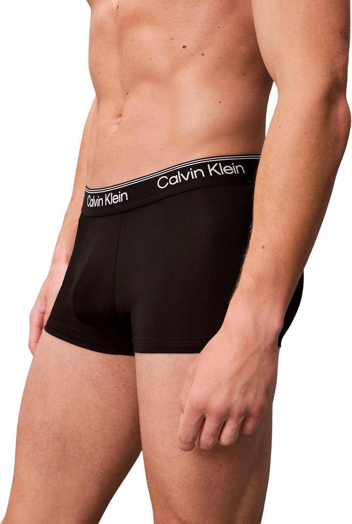 Calvin Klein Baumwolle Stretch 3 Pack Boxer Short, Schwarz Mit Blau/erdbeerfeld/schwarz XS Black (3