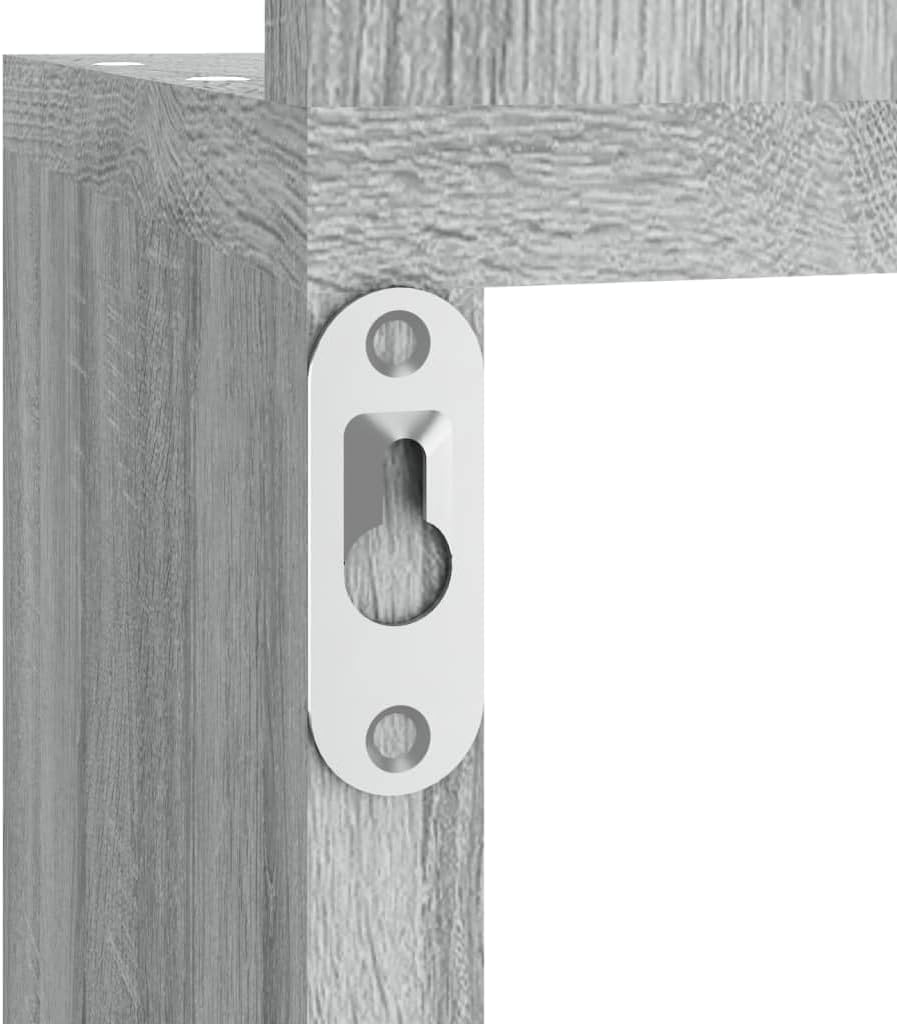 vidaXL Wand Eckregal, Wandregal für Schlafzimmer Wohnzimmer, Hängeregal mit viel Stauraum, Wandablag