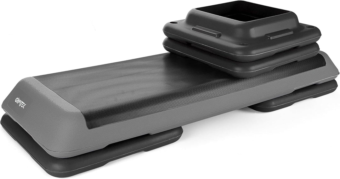 Queenfit Aerobic Step - Der ideale Stepper für Zuhause, Treppensteiger Fitnessgerät mit 3-Stufen-Höh