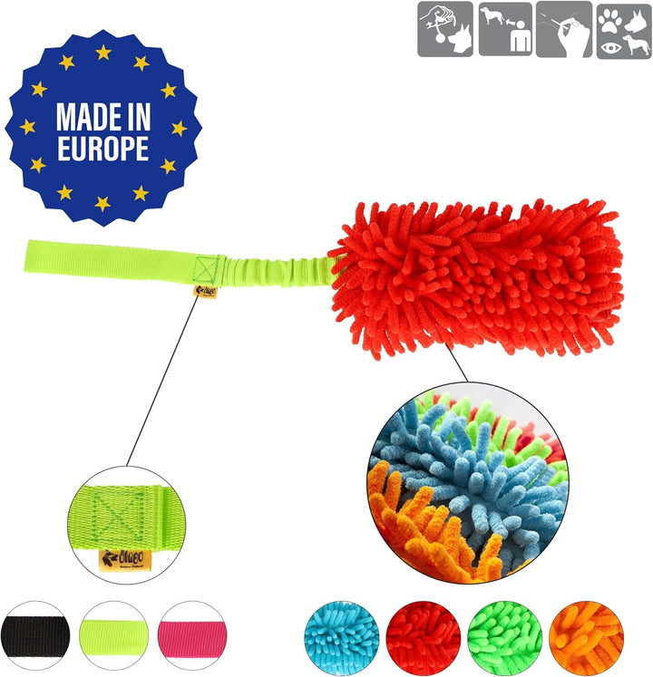 Dingo Mop mit Bungee Griff Hundespielzeug Agility Apporte Motivation Spiel mit Hund Zerrspielzeuge T