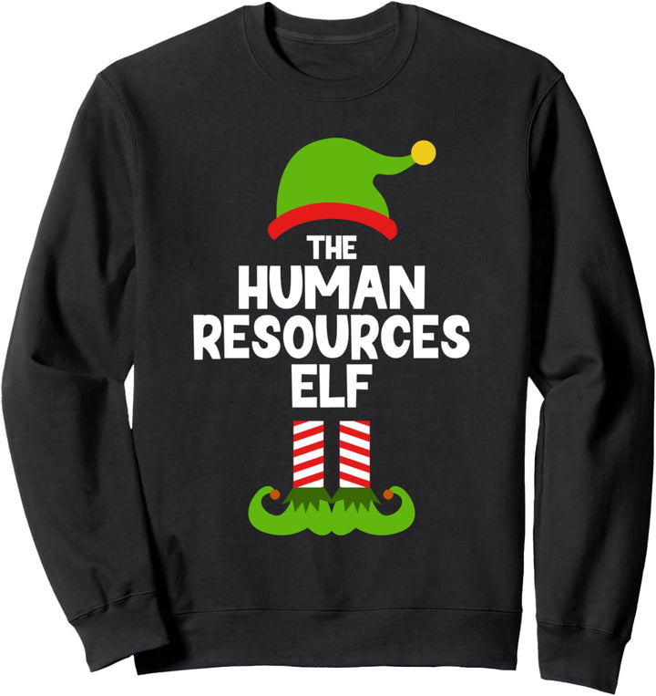 Funny The Human Resources Elf Christmas Matching Party HR Sweatshirt