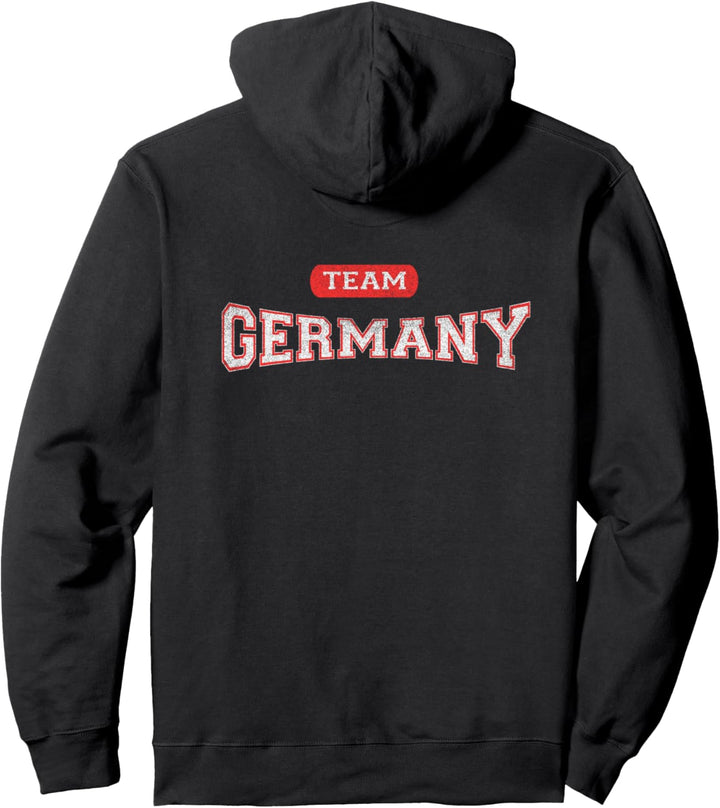 Classic German TEAM Germany Distressed Pullover Hoodie