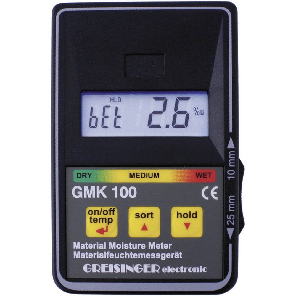 Greisinger GMK 100 600467 Feuchtigkeitsmessbereich Baufeuchtigkeit 0-8% Flug Messbereich
