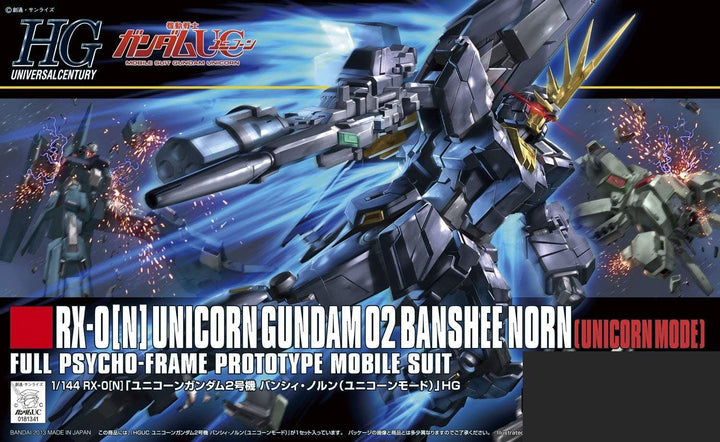 Bandai HGUC Mobile Suit Gundam UC RX-0[N] Unicorn Gundam 02 Banshee Norn Unicorn Mode