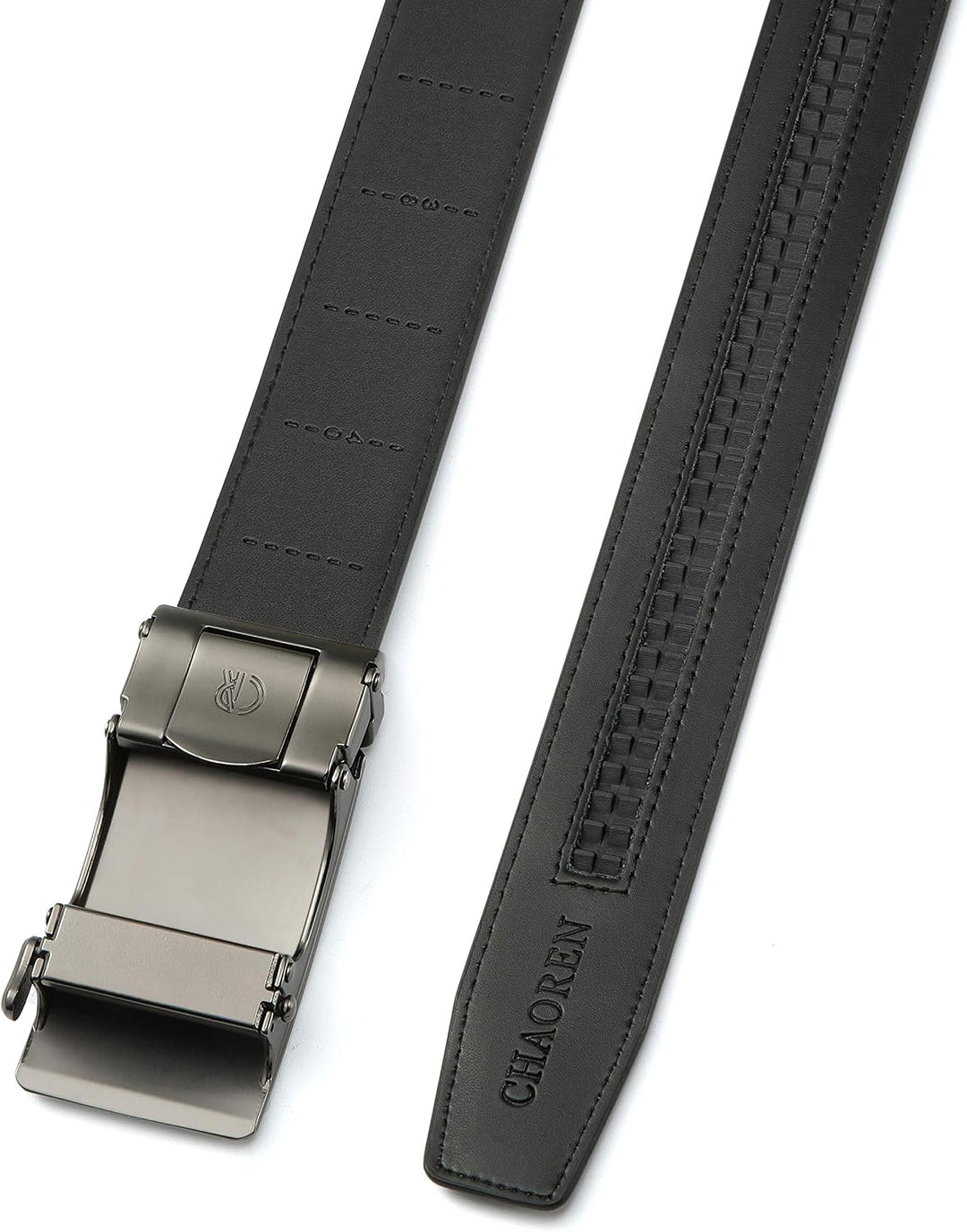 CHAOREN Automatik Gürtel Herren, Ledergürtel Herren, 35 mm Breit, Kürzbar | Präzise Anpassung für pe