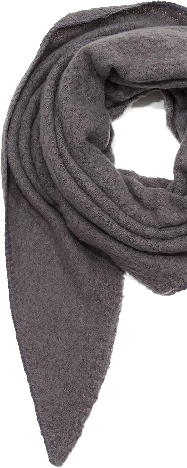 Faera XXL Dreieckstuch Bouclé elastisch weiches Cozy Material Einheitsgrösse Anthrazit, Einheitsgrös