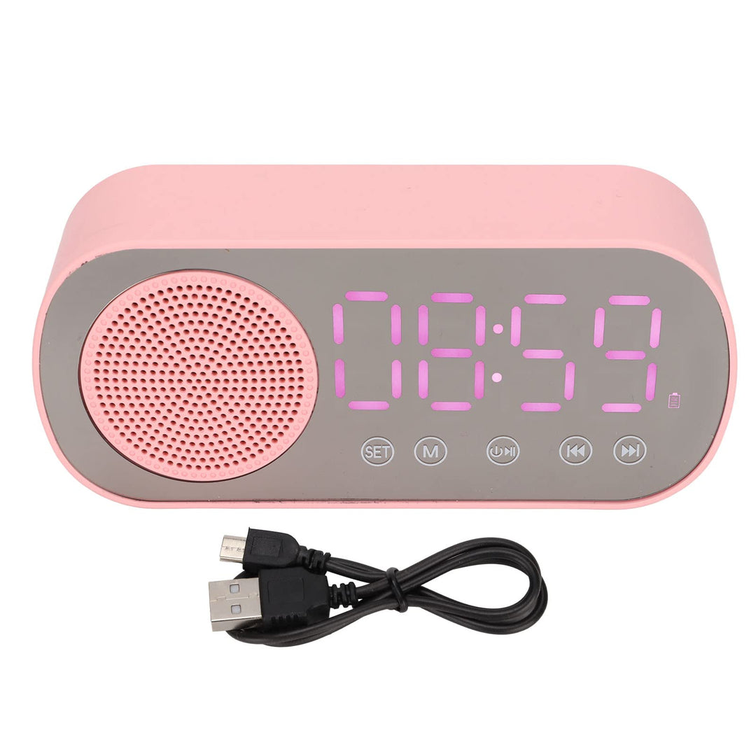 Elprico Bluetooth-Wecker, HiFi-Lautsprecher, UKW-Radio, Digitaluhr, USB-Aufladung, Eingebauter 1600-