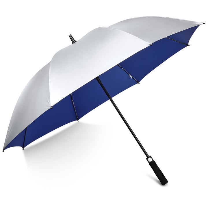 G4Free 54/62 Zoll Golfschirm Regenschirme Silberbeschichtet Sonnenschutz Grosse Winddicht Wasserdich