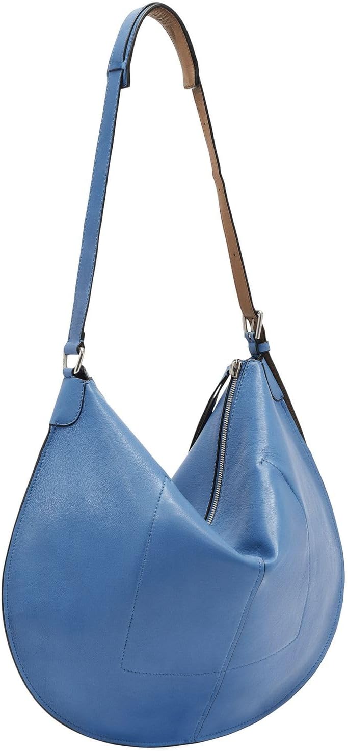 Liebeskind Damen Naomi Natural Sheep Hobo L Mykonos Blue, Mykonos Blue