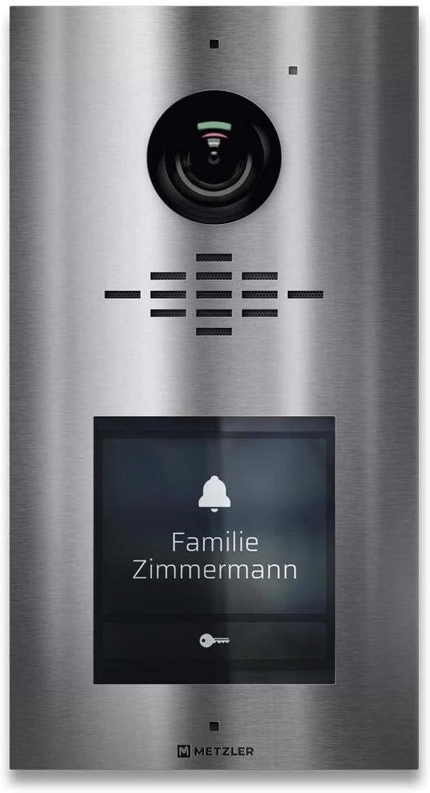 Metzler Video Sprechanlage für 1-500 Parteien Komplett Set - LAN/POE - Türsprechanlage mit IPS Touch