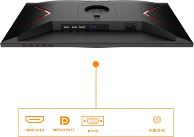 AOC Gaming 24G2SP - 24 Zoll FHD Monitor, 165 Hz, 1 ms, FreeSync Premium (1920x1080, VGA, HDMI, Displ
