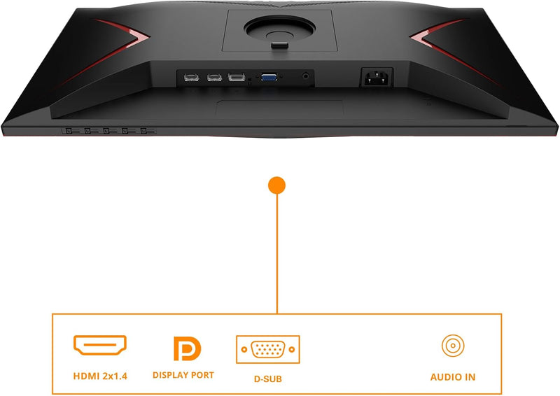 AOC Gaming 24G2SP - 24 Zoll FHD Monitor, 165 Hz, 1 ms, FreeSync Premium (1920x1080, VGA, HDMI, Displ