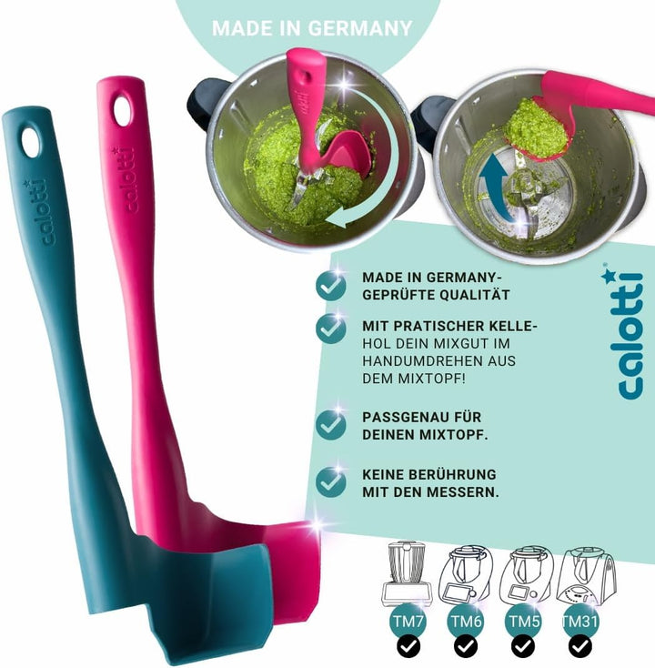 Calotti® Drehkellenspatel für Thermomix® TM5®,TM6® und TM31® zum Entnehmen, Schöpfen und Portioniere