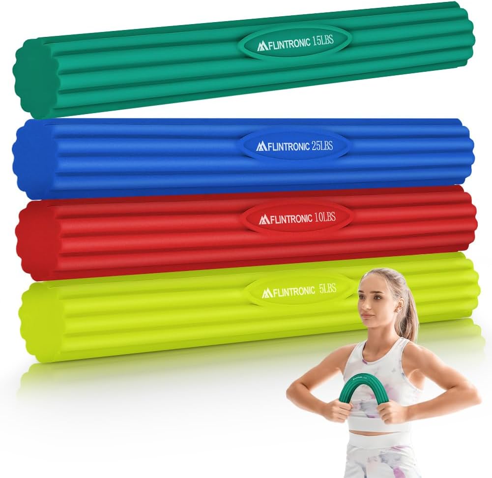 flintronic Handgelenk Trainer, 5LB 10LB 15LB 25LB, Handtrainer, Fitness Resistance Bar for Golfers E