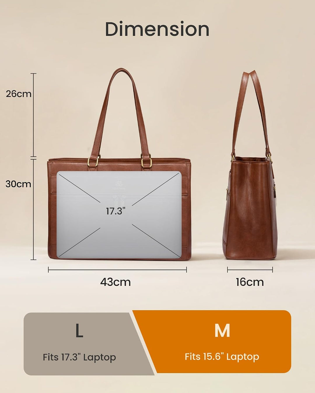 LOVEVOOK Handtasche Damen Gross, 17,3 Zoll Laptoptasche Elegant Arbeitstasche Aktentasche, Leicht Sh