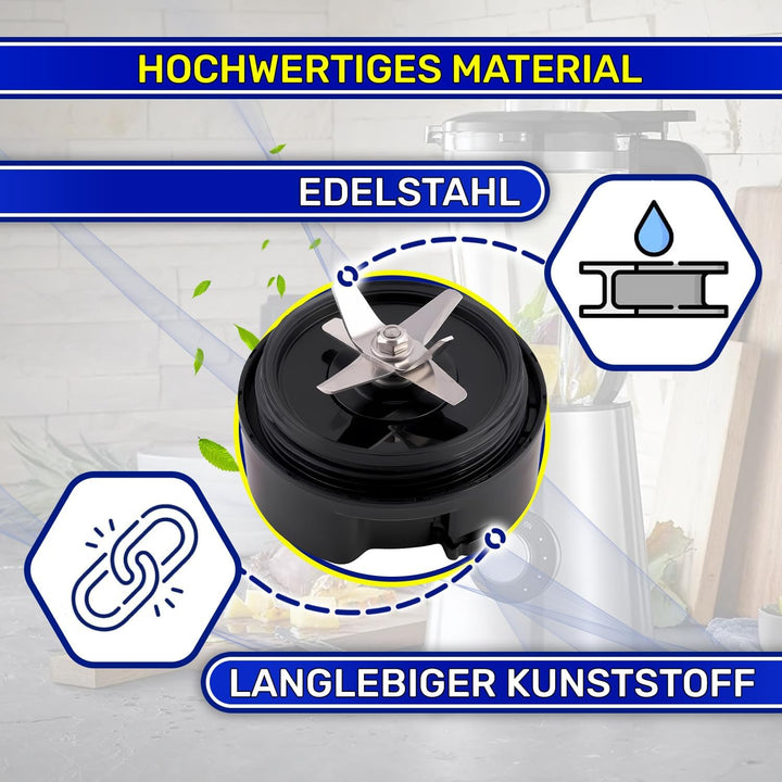 MONTERAL Mixer Messer Block mit Originalcode FS-1000050213 für WMF Kult Pro Kult X - Garantie 10 Jah