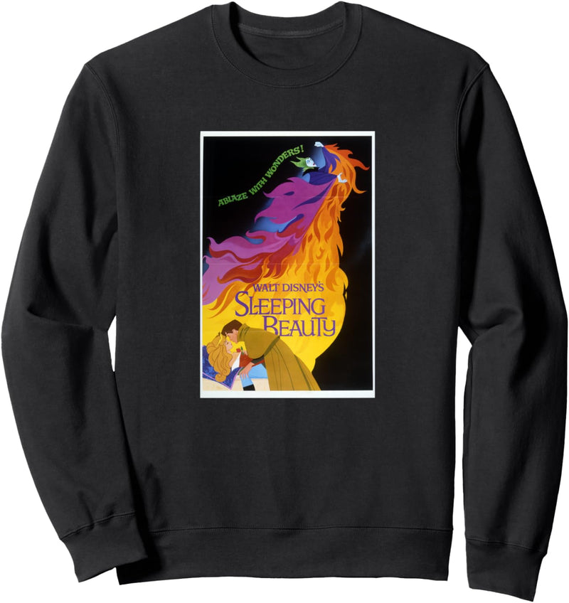 Disney Sleeping Beauty Classic Vintage Movie Poster Sweatshirt