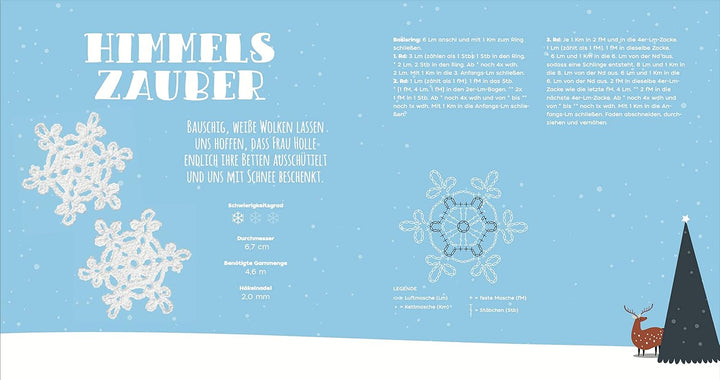 Let it snow! - Das Häkel-Adventskalender-Buch: 24 x Türchen öffnen und Schneeflocken häkeln. 24 vers