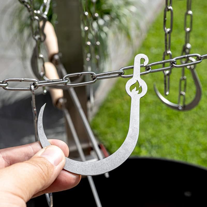 Grillrost.com Das Original Asado Haken-Set - Erweiterung für den Asado Dom Asado Hakenset, Asado Hak