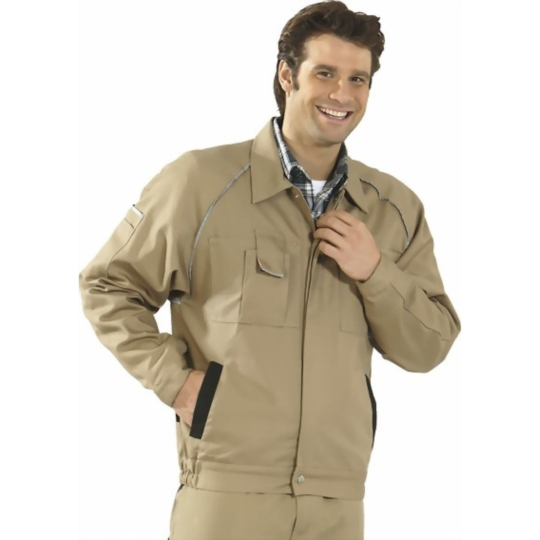 Planam Unisex Canvas 320 Bundjacke Canvas 320" Grösse 50 in schwarz (1er Pack) 46 Khaki, Schwarz, 46