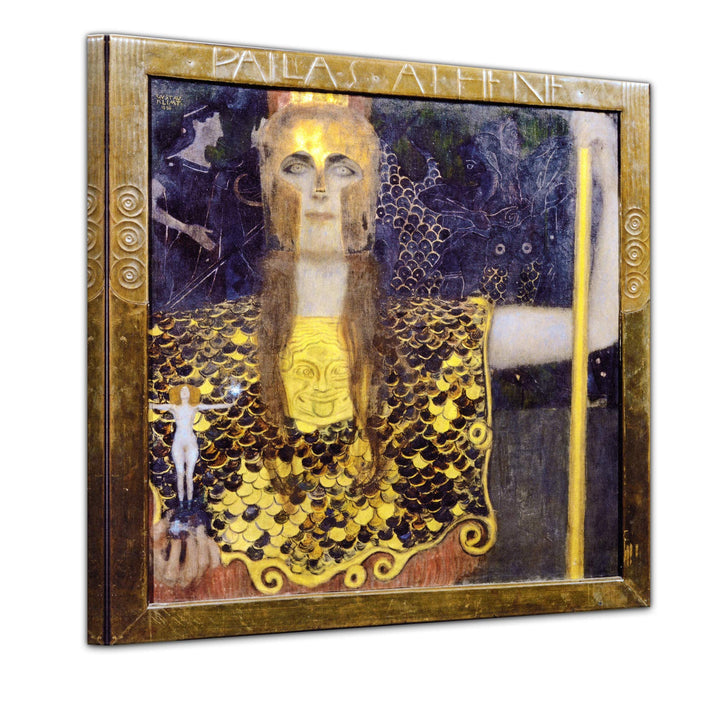 Bilderdepot24 Bild auf Leinwand | Gustav Klimt - Pallas Athene in 80x80 cm als Wandbild | Wand-deko