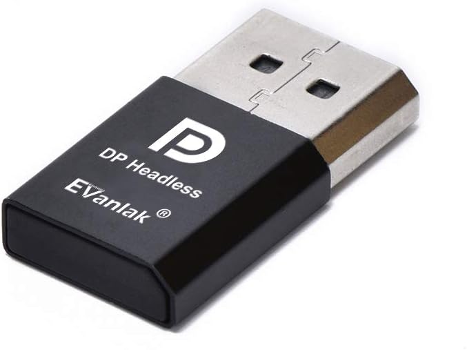 EVanlak DP Dummy Plug 3rd Generation Premium Aluminum disport Display Emulator take Advantage of a h