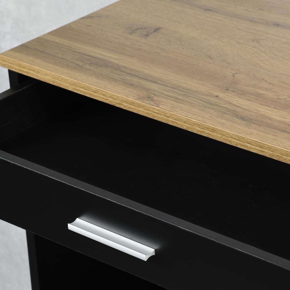 Kesper | Küchenwagen, Material: FSC-zertifizierte Faserplatte, Masse: B: 75 x H: 88 x T:40cm, Farbe: