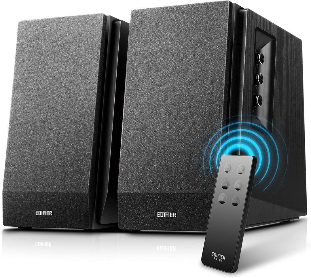 Edifier R1700BT BK Lautsprechersystem (66W) für TV/PC/Notebook/Tablet/Smartphone schwarz Black(Singl