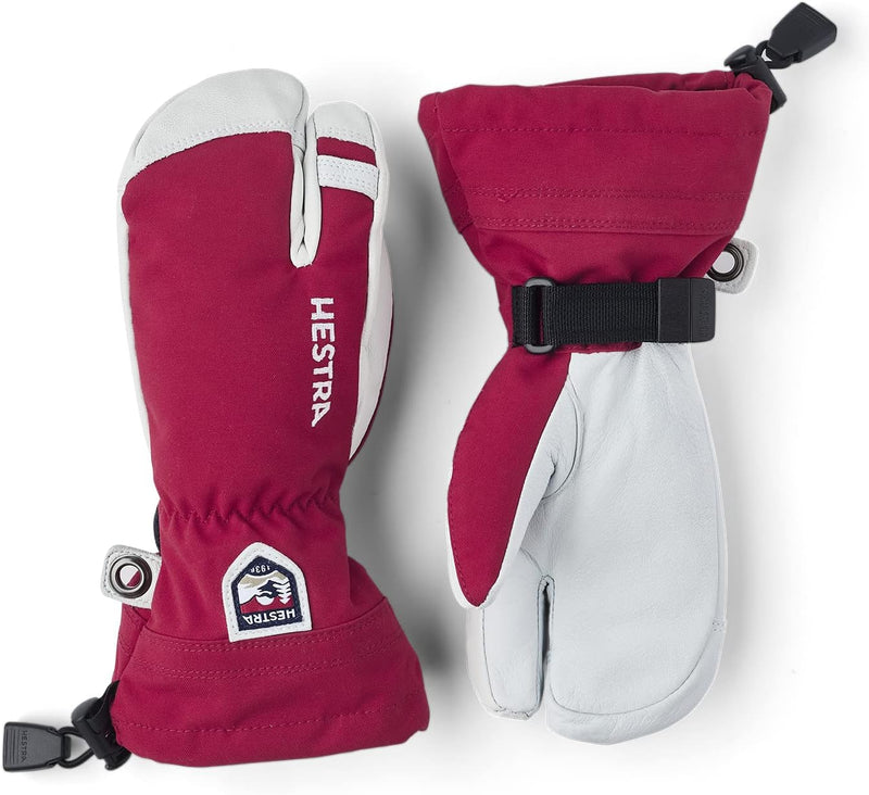 HESTRA Army Leather Heli Ski Jr. 3-Finger rot - 4