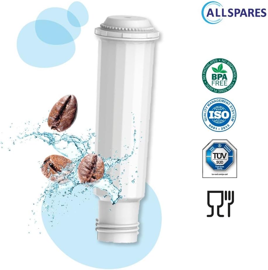 AllSpares Wasserfilter (3 St.) geeignet für Bosch Siemens TCZ6003, 461732 | Krups F088, FMC003