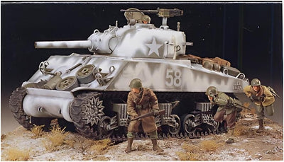 Tamiya 300035251-1:35 WWII US Sherman M4A3 Haubitze, 105 mm (9), Silber