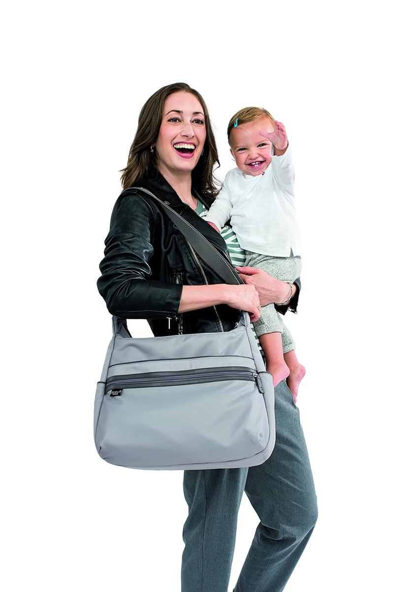 MARV by LÄSSIG Baby Wickeltasche Babytasche Kliniktasche Stylische Umhängetasche Mama inkl. Wickelzu