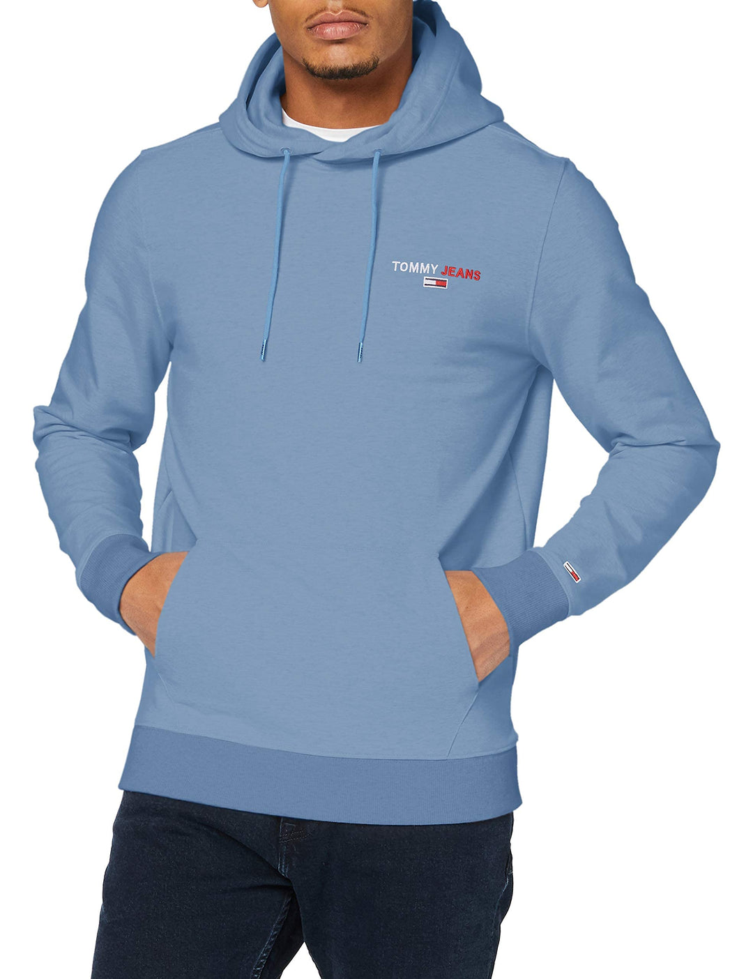 Tommy Jeans Herren TJM Tommy Chest Graphic Hoodie Hose 34-37 Vintage Denim, 34-37 Vintage Denim