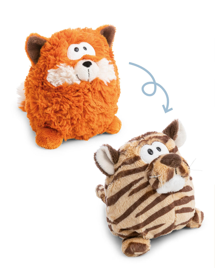 NICI Kuscheltier Fuchs mit Wendefunktion 15cm 2 in 1 - orange - Weiches NICI-Plüschtier – Ideal zum