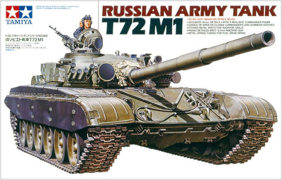 Tamiya 300035160 - 1:35 Russischer Kampfpanzer T72M1, Brown