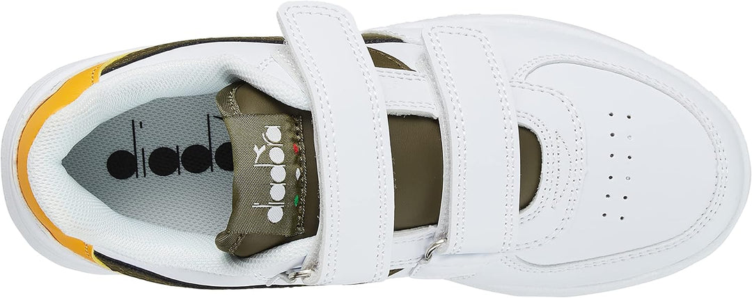 Diadora Unisex Kinder Raptor Low Ps Gymnastikschuh 28 EU Weiss Grün, 28 EU Weiß Grün